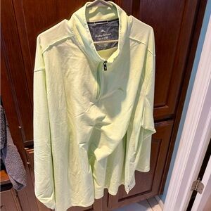Tommy Bahama Light Green Quarter-Zip Pullover 3xb